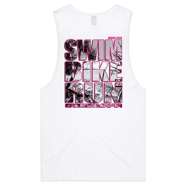 MENS NOOSA SBR TANK - PINK