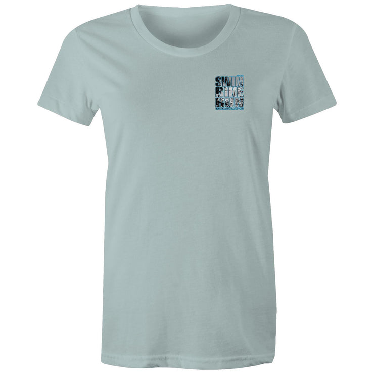 WOMENS NOOSA SBR TEE - BLUE