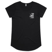 WOMENS NOOSA 24 SBR TEE - BLACK