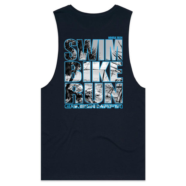 MENS NOOSA SBR TANK - BLUE