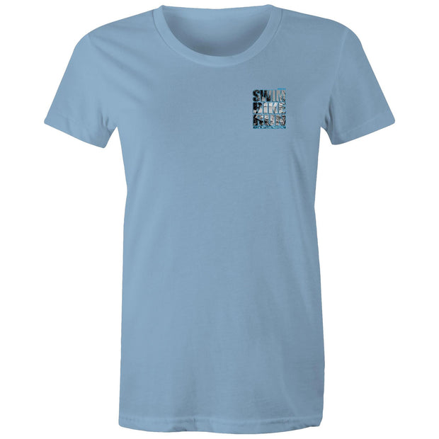 WOMENS NOOSA SBR TEE - BLUE