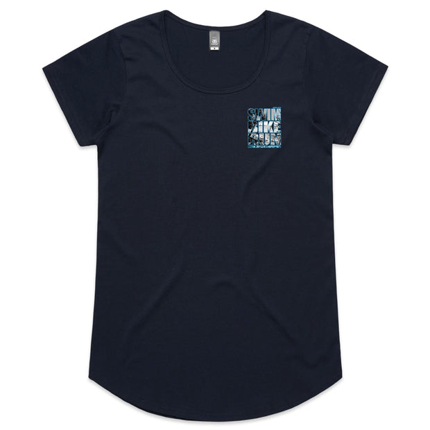 WOMENS NOOSA 24 SBR TEE - BLUE