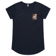 WOMENS NOOSA 24 SBR TEE - ORANGE