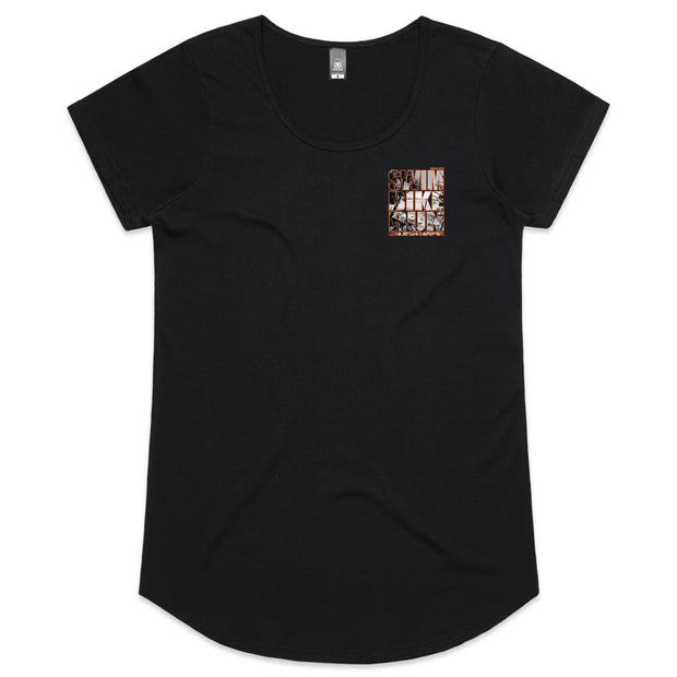 WOMENS NOOSA 24 SBR TEE - ORANGE