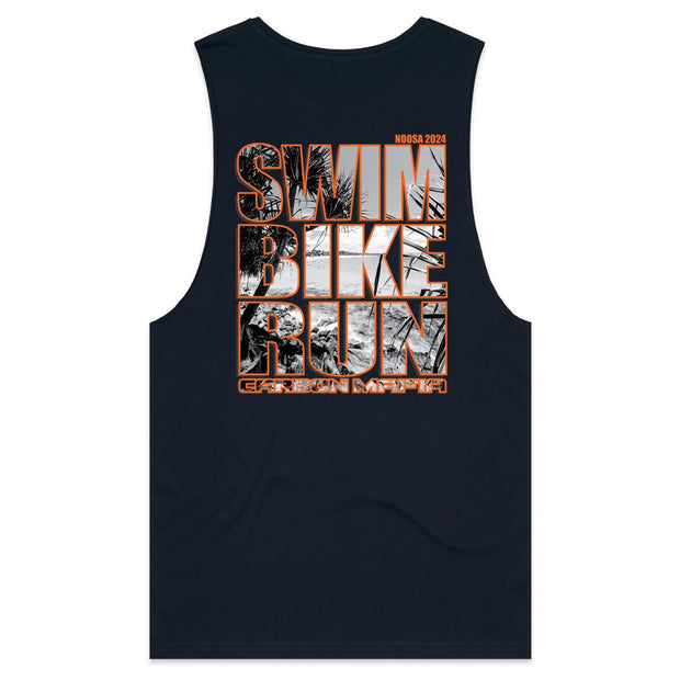 MENS NOOSA SBR TANK - ORANGE