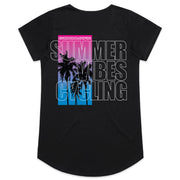 WOMENS SUMMER VIBES CYCLING TEE 2