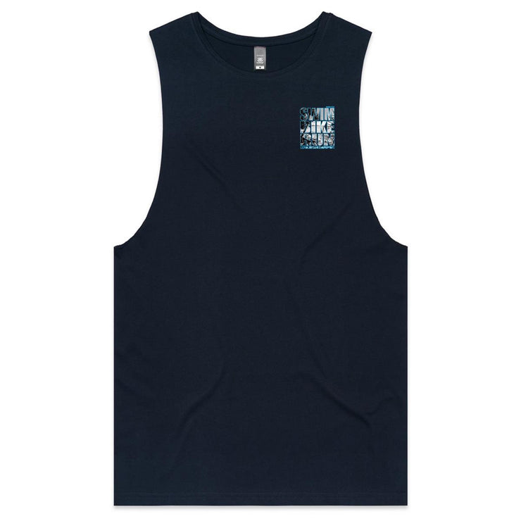 MENS NOOSA SBR TANK - BLUE