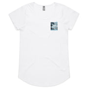 WOMENS NOOSA 24 SBR TEE - BLUE